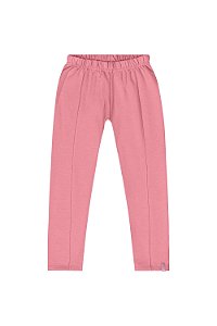 Calça Legging em Molecotton Rosa Morango - Tam 3 - Quimby