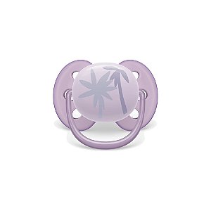 Chupeta Ultra Soft Individual Coqueiro Lilás - 0 a 6 meses - Philips Avent