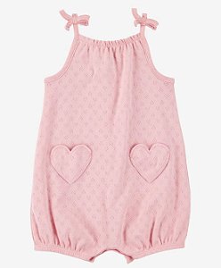 Romper Bolsos Coração - 9m (6 a 9 meses) - Carter's