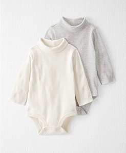 Kit Body 2 peças Gola Neutros - 3m (1 a 3 meses) - Little Planet