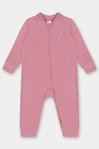 Macacão Manga Longa Rosa Morango - Tam G - Up Baby