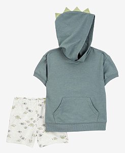 Conjunto 2 peças Capuz Dino - 12m (9 a 12 meses) - Carter's