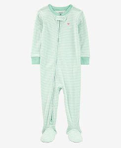Pijama Listrado Verdinho - 24m (18 a 24 meses) - Carter's