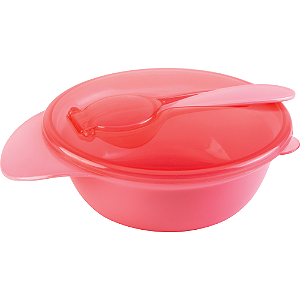 Bowl com tampa e colher Rosa - Buba