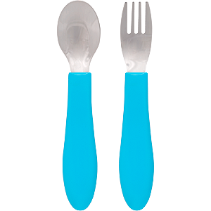 Kit Talheres Buba Zoo Azul - Buba