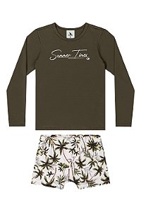 Conjunto Sunga Verde Coqueiro - Tam 6 - Quimby