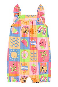 Macaquinho Dog/Sol Rosa - Tam GG - Quimby