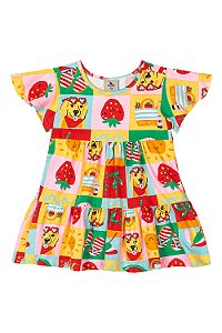 Vestido Dog/Morango - Tam 2 - Quimby