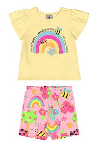 Conjunto Colour Garden Amarelo - Tam G - Quimby