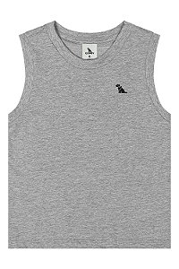 Regata em meia malha Cinza - Tam 2 -  Quimby