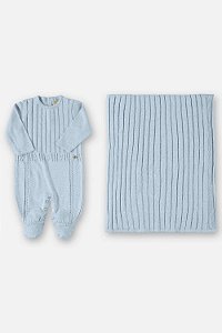 Kit Saída Maternidade + Manta Azul Ceú RN - Up Baby
