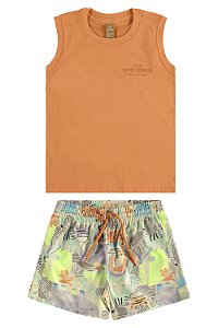 Conjunto Regata Tangerina - Tam 4 - Up Baby