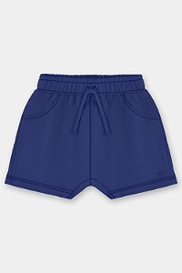 Short em Moletom Azul - Tam P - Up Baby
