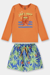 Conjunto UV Short Laranja Oriole - Tam 1 - Up Baby