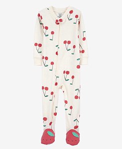 Pijama Macacão Cereja - 3T (3 a 4 anos) - Carter's