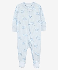 Pijama Macacão Elefante Azul - RN - Carter's