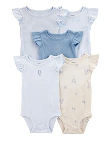 Kit Body 5 peças Balão Azul - 12m (9 a 12 meses) - Carter's