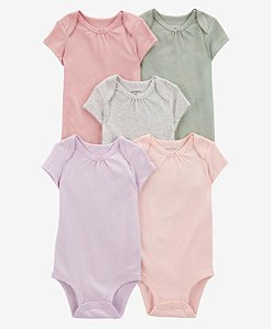 Kit Body 5 peças Roxinho/Rosinha - 24m (18 a 24 meses) - Carter's