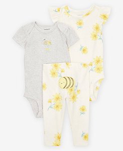 Conjunto 3 peças Abelhinha - 18m (12 a 18 meses) - Carter's