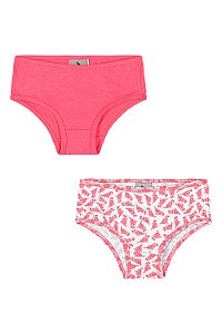 Kit 2 Calcinhas Rosa - Tam 4 - Quimby