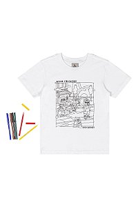 Blusa com Kit Canetinha Good Memories - Tam 6 - Quimby