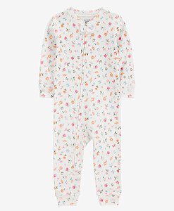 Macacão Floral Ivory - 4T (4 a 5 anos) - Carter's
