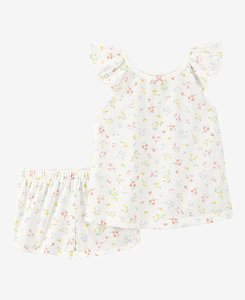 Pijama 2 peças Floral Branco - 2T (2 a 3 anos) - Carter's