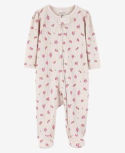 Pijama Termal Floral Rosa - RN - Carter's