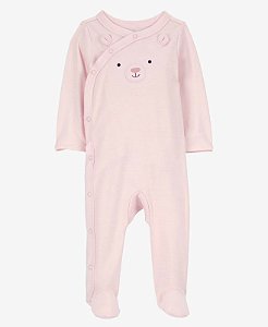 Pijama Transpassado Rosinha Urso - 9m (6 a 9 meses) - Carter's