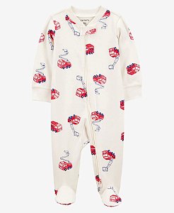 Pijama Macacão Branco Bombeiro - RN - Carter's