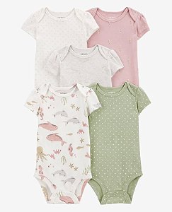 Kit Body 5 peças Cavalo Marinho - 24m (18 a 24 meses) - Carter's
