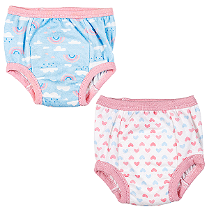 Kit Calcinhas Desfralde Arco Iris 2 a 3 anos - Buba