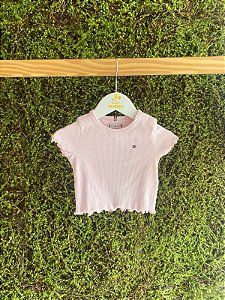 Camiseta Ribana Ligth Rosa 9m - Tommy Hilfiger