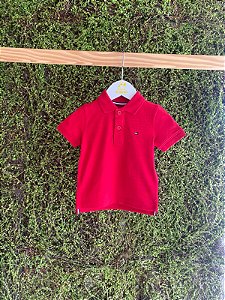 Polo Clássica Primary Vermelho Tam 4 - Tommy Hilfiger