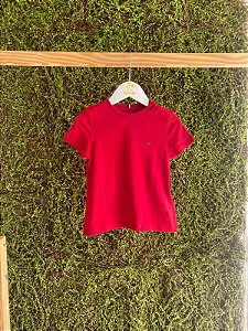 Camiseta Clássica Medium Vermelho Tam 4 - Tommy Hilfiger