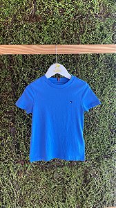Camiseta Clássica Azul Spell Tam 3 - Tommy Hilfiger