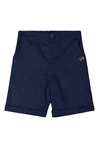 Bermuda Viscolinho Azul Marinho Tam 1 - Quimby