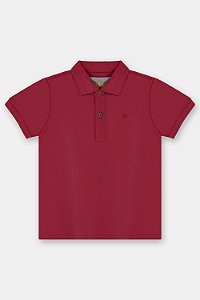 Polo Suedine Premium Vermelha Tam 1 - Up Baby