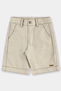 Bermuda em linho Off White Tam 1 - Up Baby