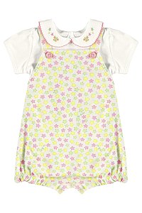 Conjunto Body e Jardineira Estrelas M - Up Baby