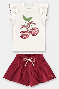 Conjunto Mon Cheri Cereja Tam 2 - Up Baby
