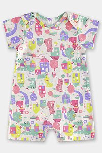 Macaquinho Dragão Rosa/Verde RN - Up Baby