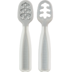 Kit 2 Colheres de Treinamento Cinza - Buba