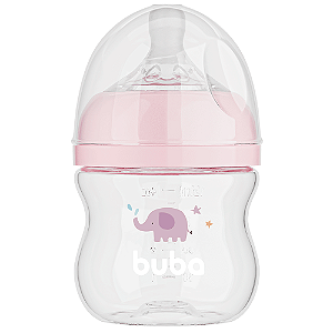 Mamadeira Easy Flow 120ml Elefante Rosa - Buba