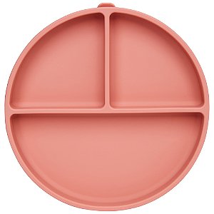 Pratinho em Silicone com ventosa Rosa Escuro - Buba
