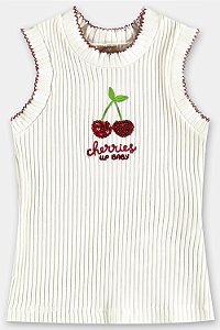 Regata em Ribana Canelada Cherries - Tam 2 - Up Baby