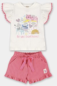 Conjunto Luz do Sol Rosa - Tam 3 - Up Baby