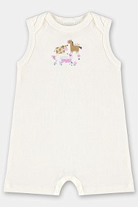 Macaquinho Regata Fazendinha Rosa - Tam RN - Up Baby