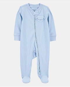 Pijama Bolso Cachorro Azul - 3m (1 a 3 meses) - Carter's