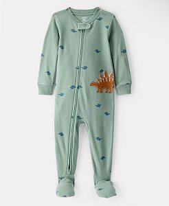 Pijama Verde Dino - 24m (18 a 24 meses) - Carter's